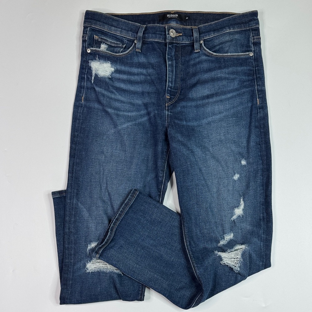 Hudson Nico Straight Denim Jeans Size 30 - Picture 1 of 11